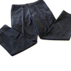 David Oliver Tailored Fit Gray Dress Pants, 12 Husky